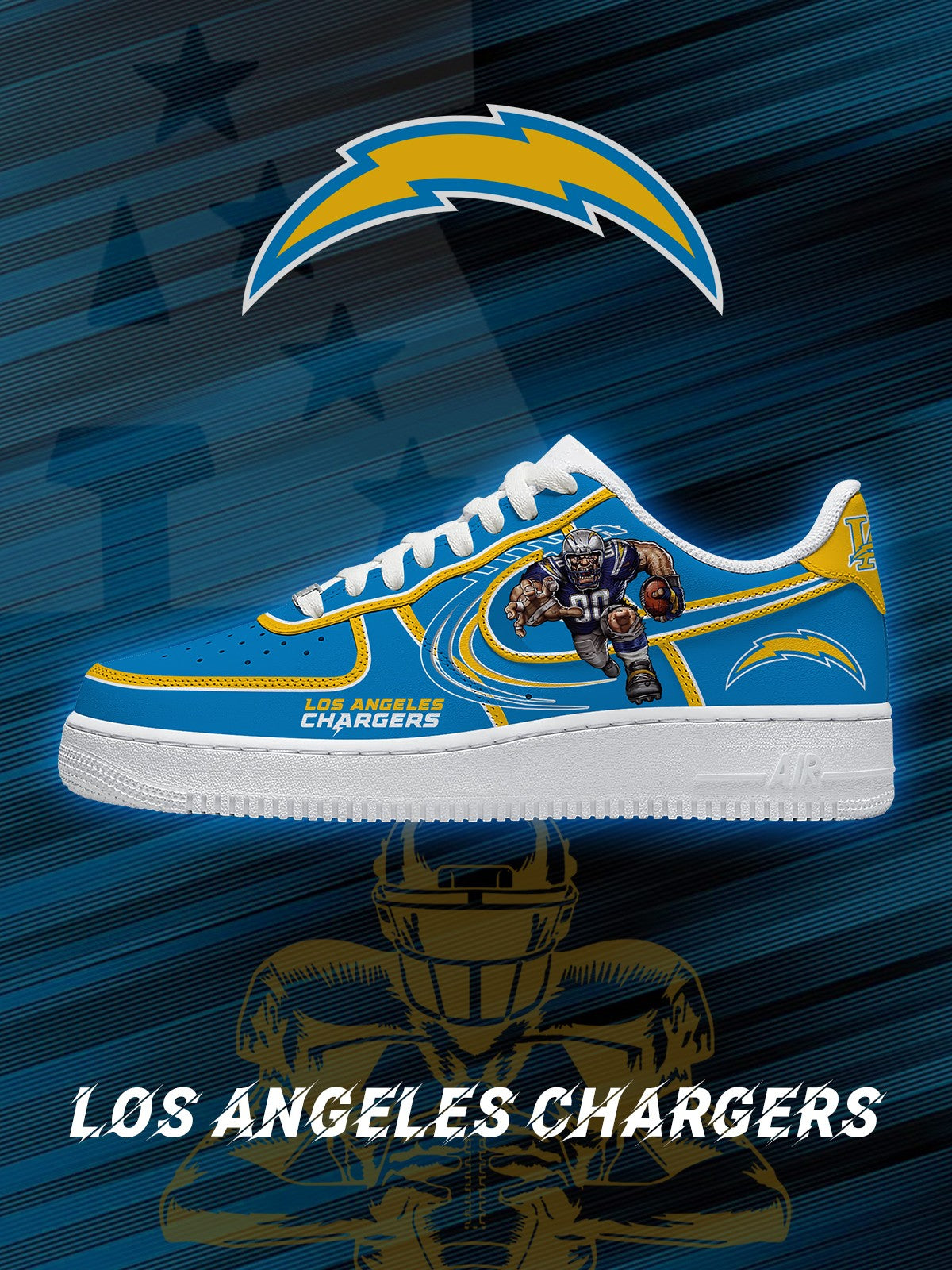 LAC Football V.2 Custom Air-Style Sneakers