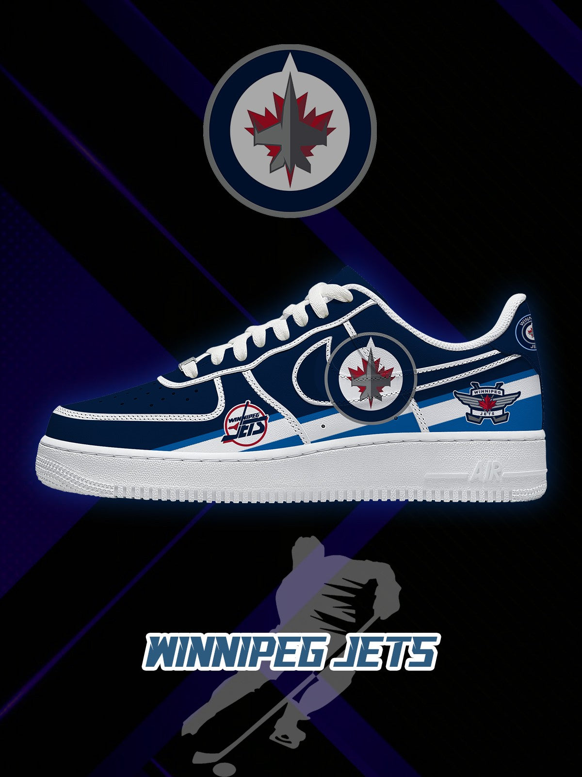 Winnipeg Hockey V.2 Custom Air-Style Sneakers