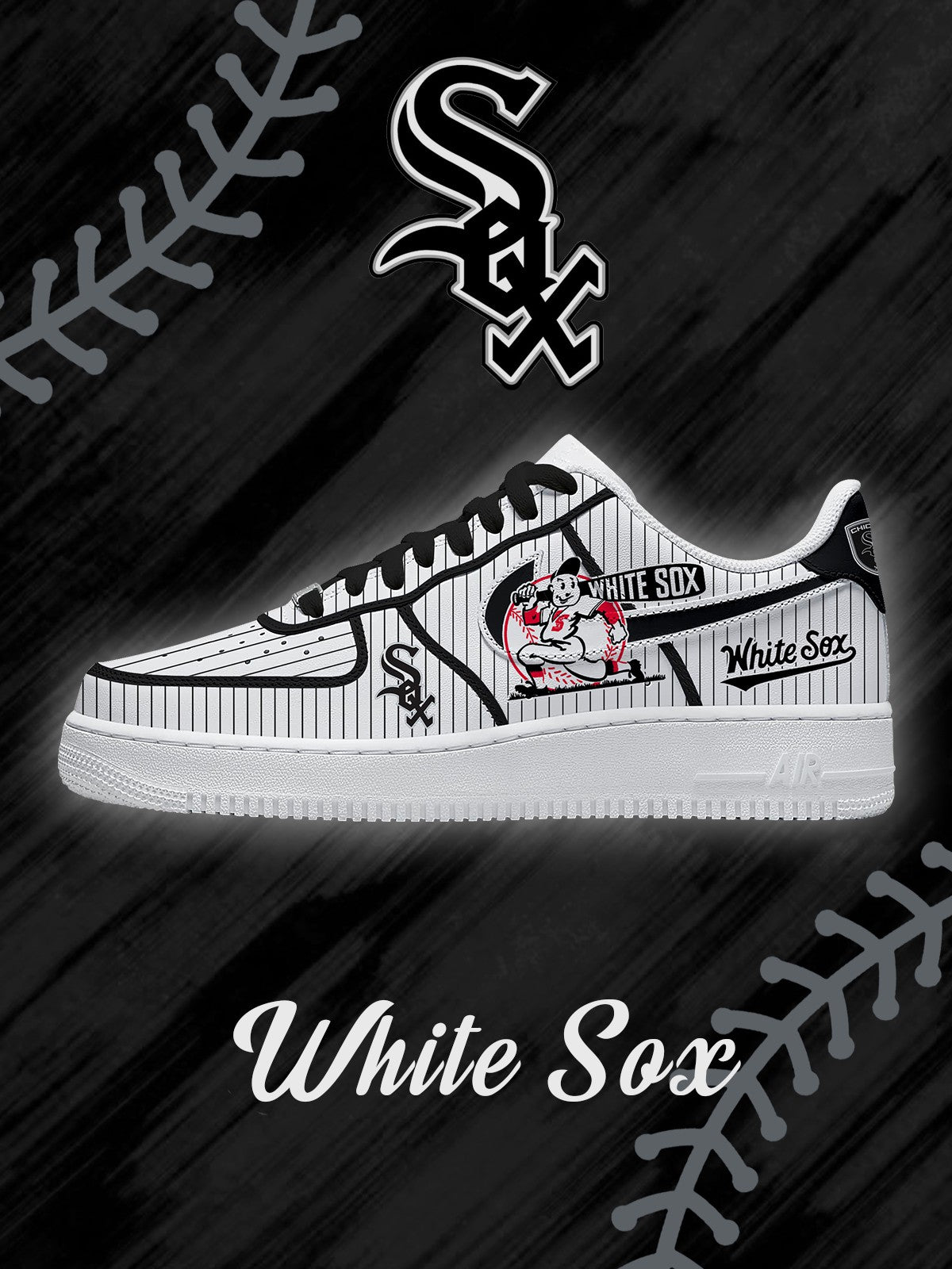 Chicago Baseball V.2 Custom Air-Style Sneakers