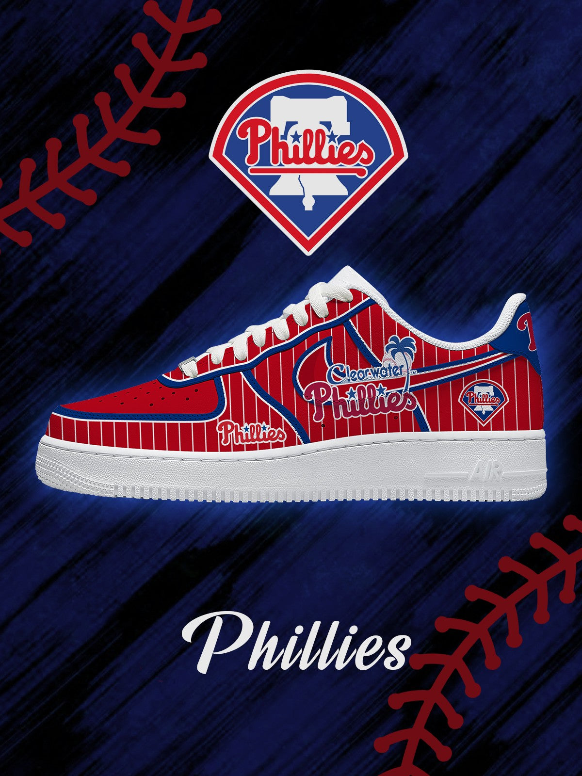 Philadelphia Baseball V.2 Custom Air-Style Sneakers