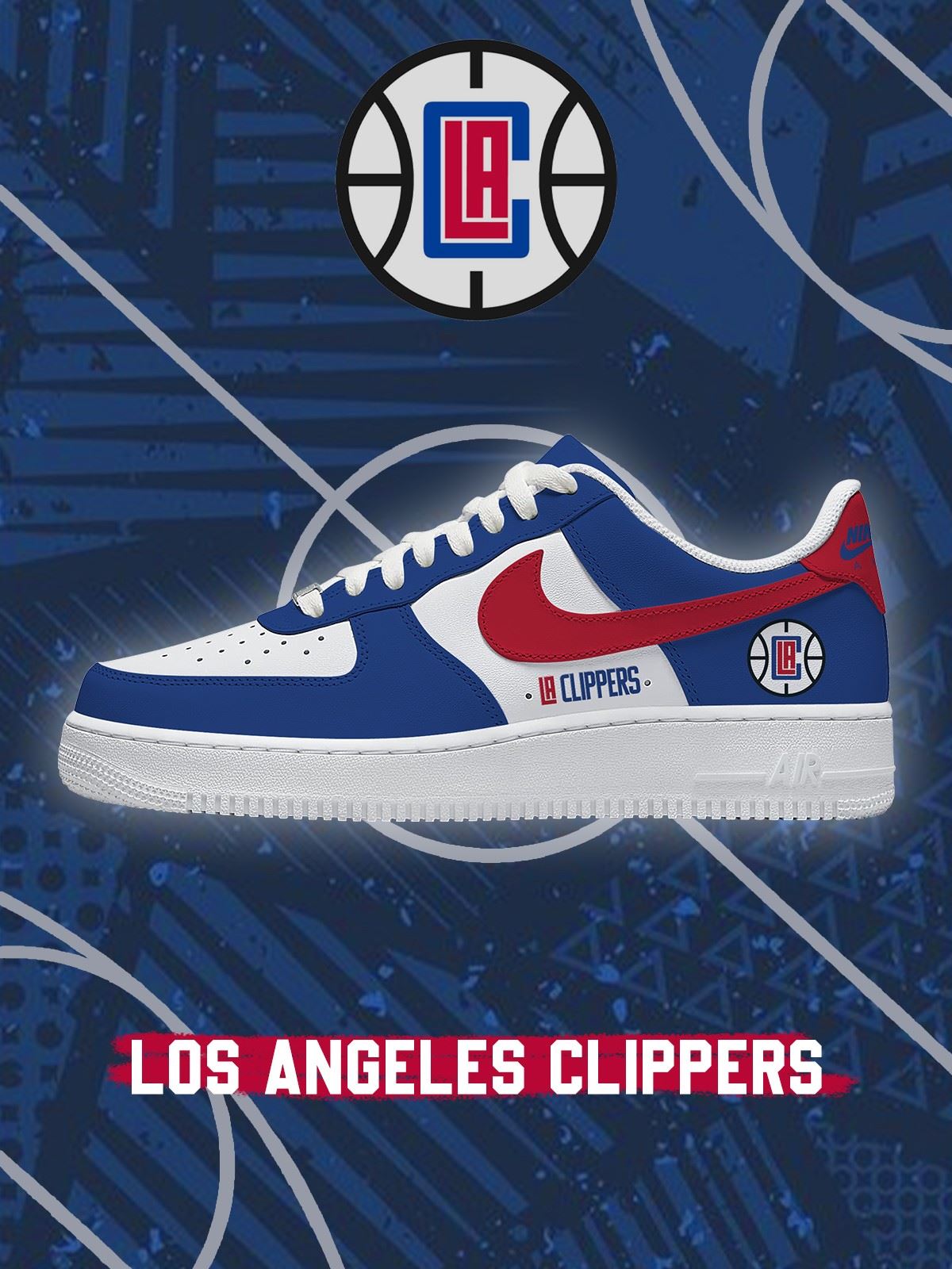 Los Angeles Basketball Custom Air-Style Sneakers