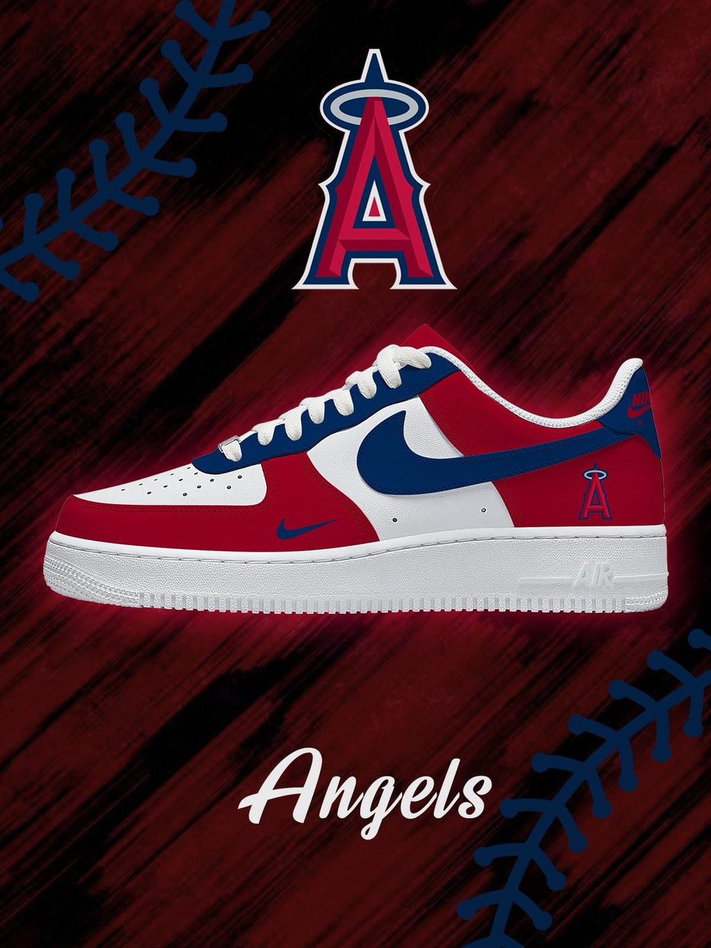 Los Angeles Baseball Custom Air-Style Sneakers
