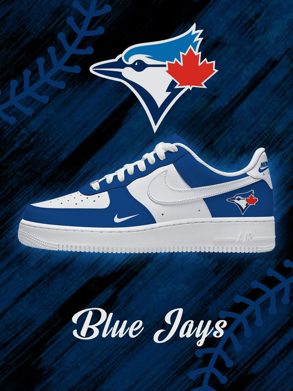Toronto Baseball Custom Air-Style Sneakers