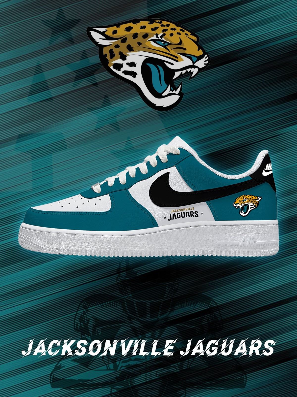 Jacksonville Football Custom Air-Style Sneakers