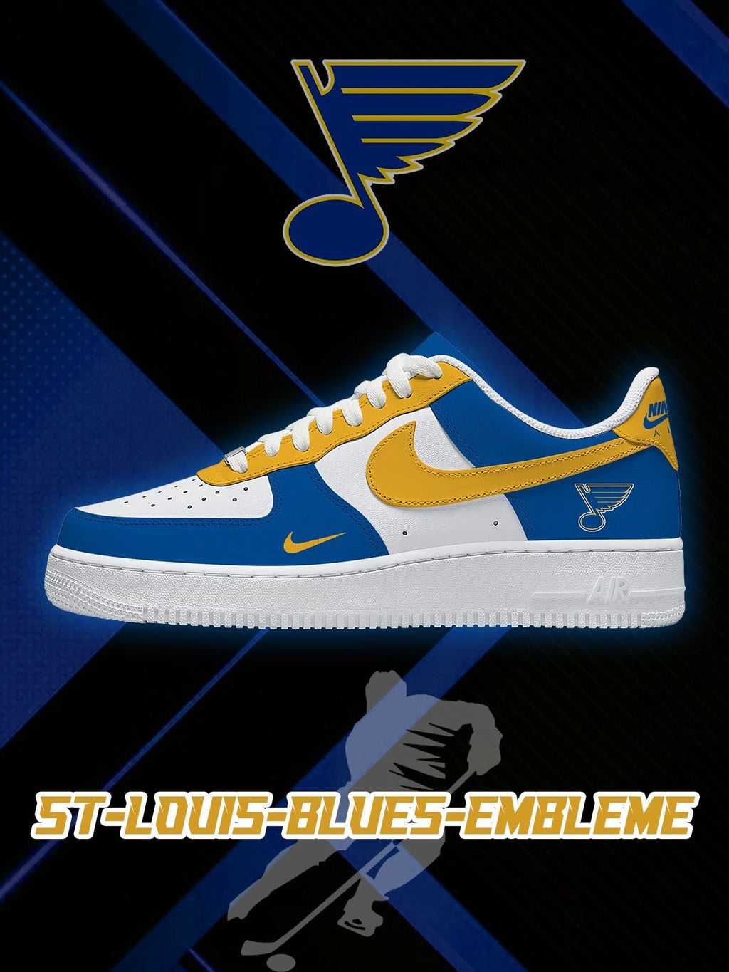 St. Louis Hockey V.1 Custom Air-Style Sneakers