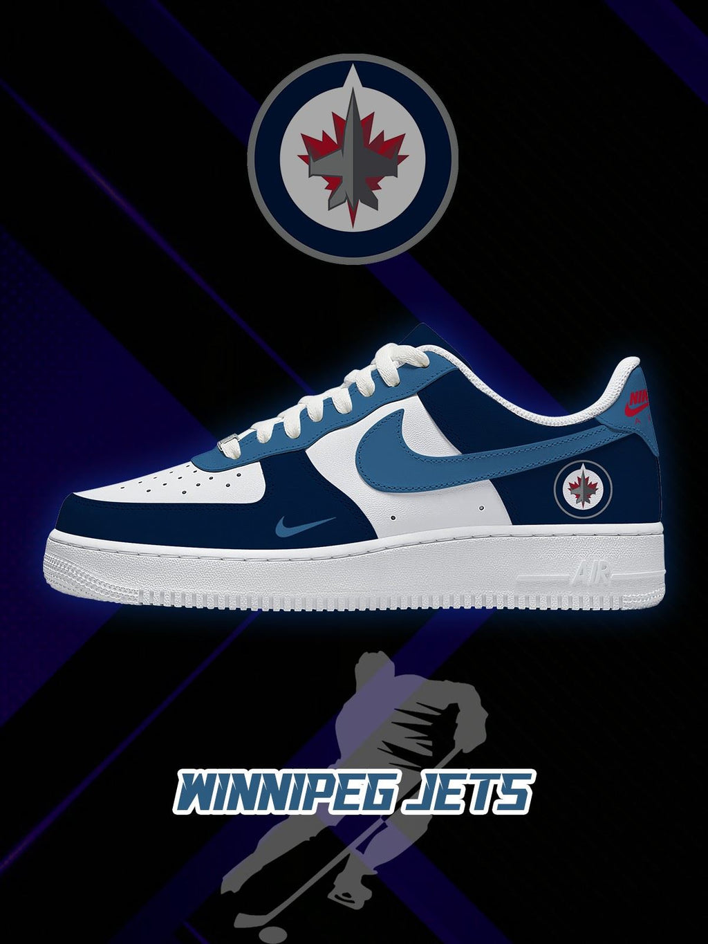 Winnipeg Hockey V.1 Custom Air-Style Sneakers