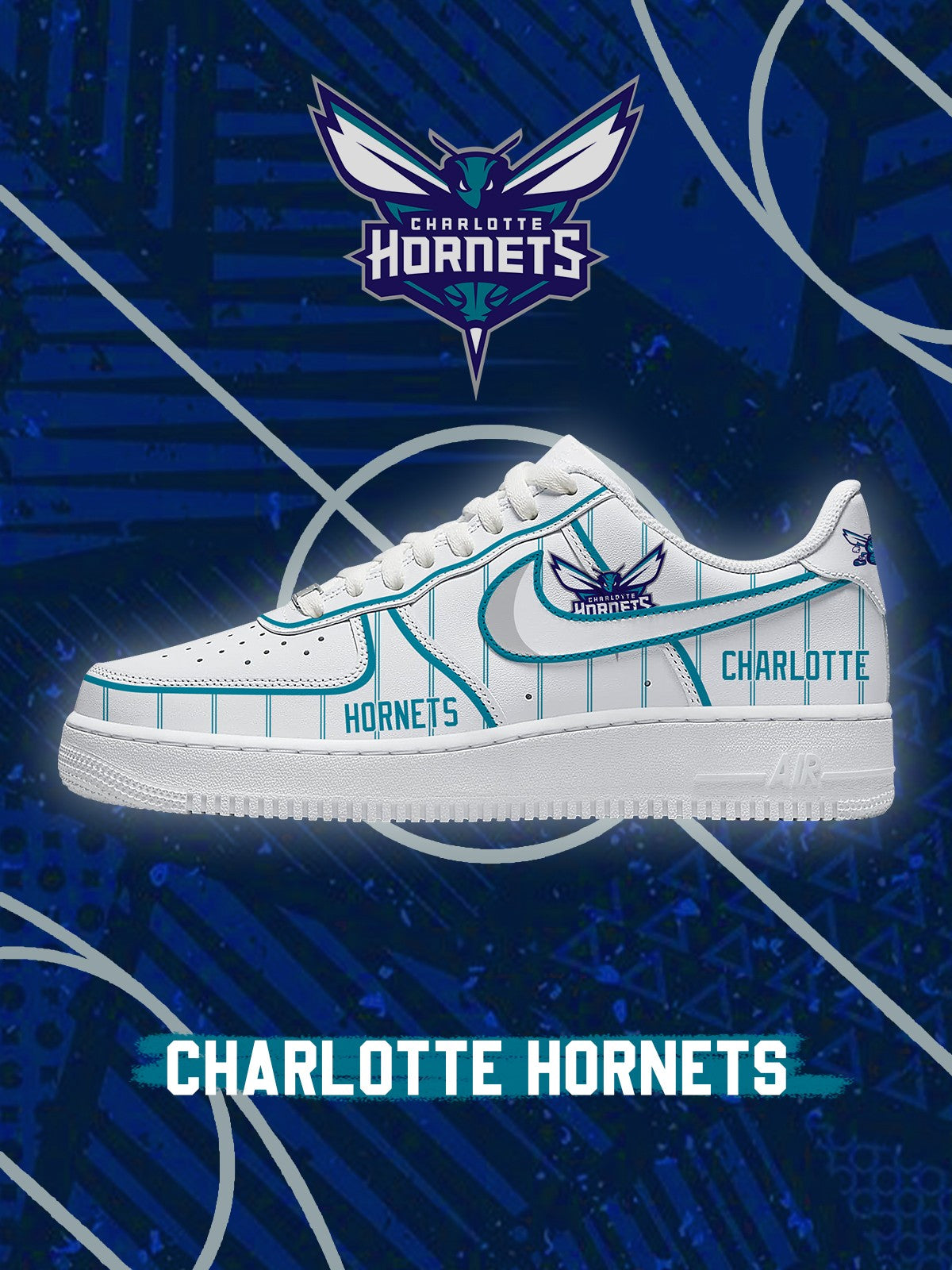 Charlotte Basketball V.4 Custom Air-Style Sneakers