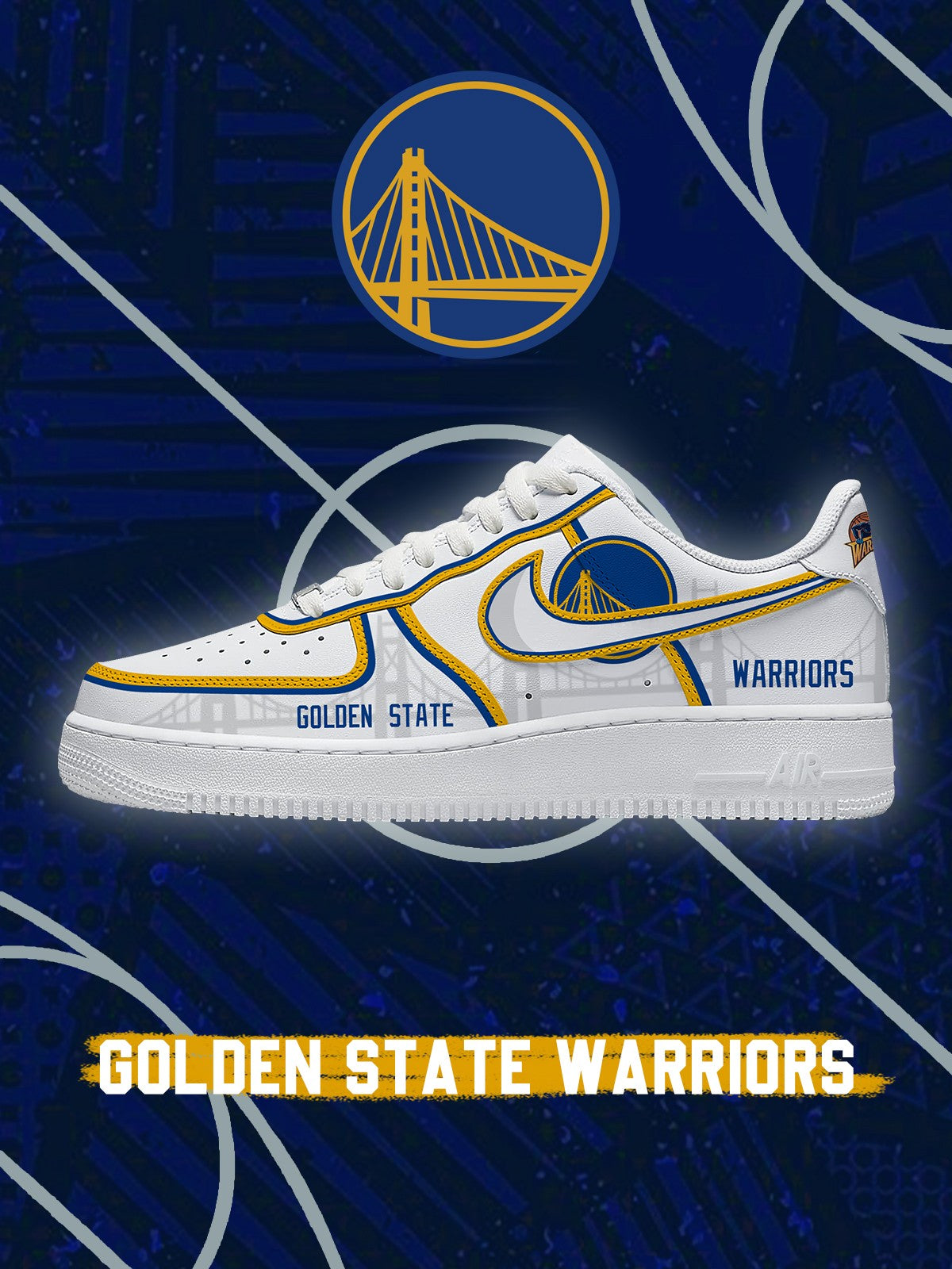 Golden State Basketball V.4 Custom Air-Style Sneakers
