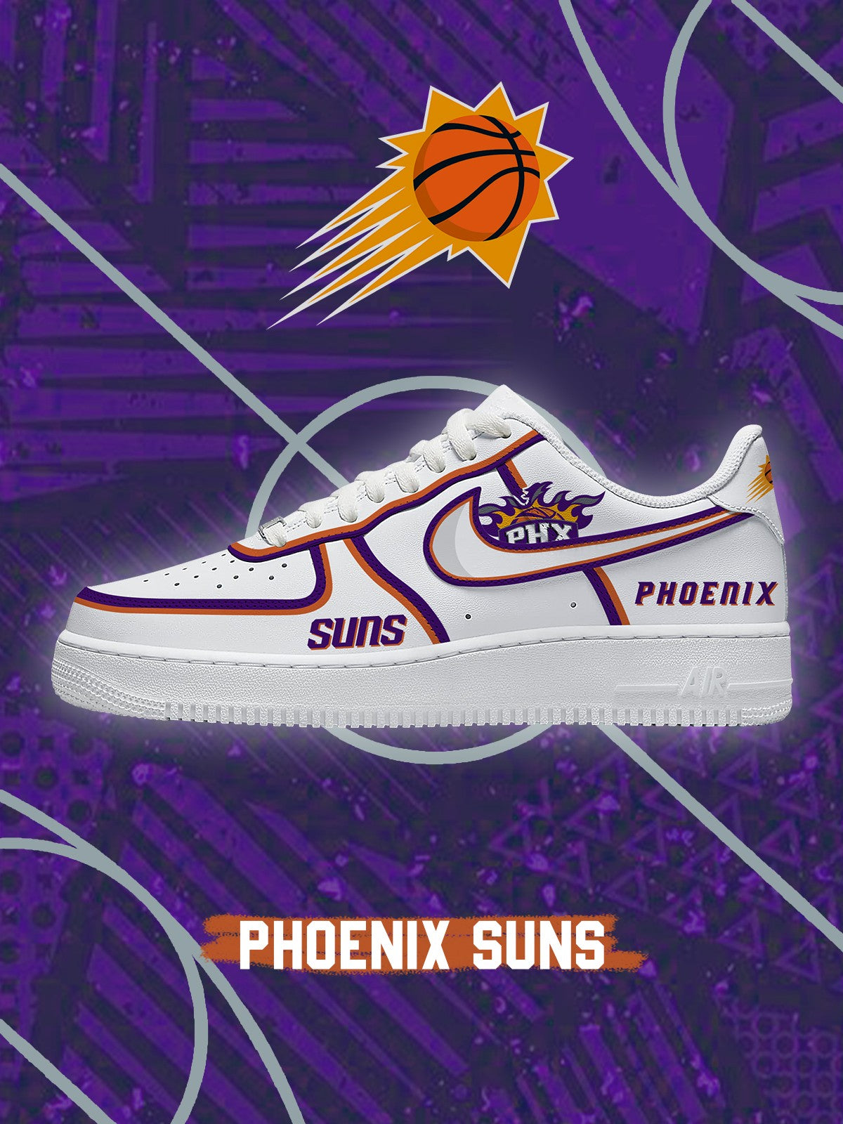 Phoenix Basketball V.3 Custom Air-Style Sneakers