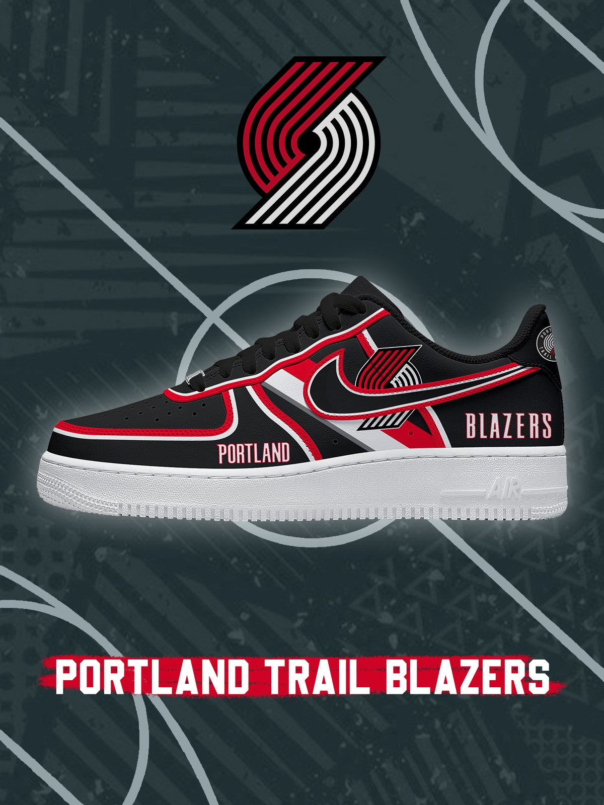 Portland Trail Basketball V.4 Custom Air-Style Sneakers
