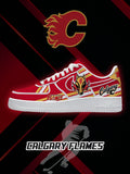 Calgary Hockey V.2 Custom Air-Style Sneakers